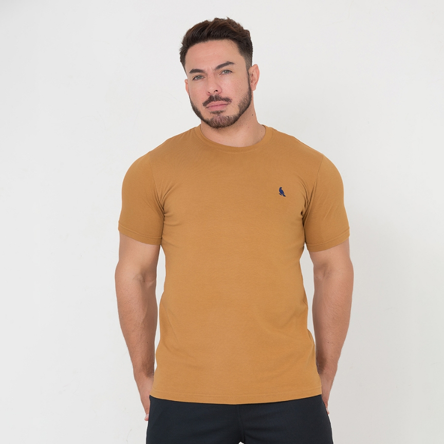 Blusa masculina malha peruana premium algodao gola redonda casual ...