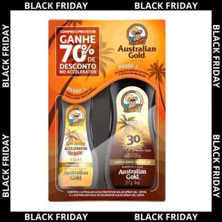 Kit Protetor Solar + Bronzeador Australian Gold Fps 30