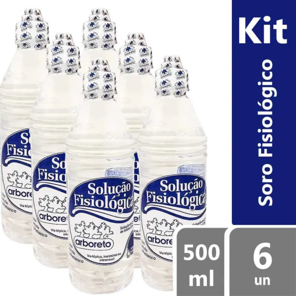 Soro Fisiológico 500 Ml Garrafa 0,9% - Arboreto - Solução que contêm 0 ...