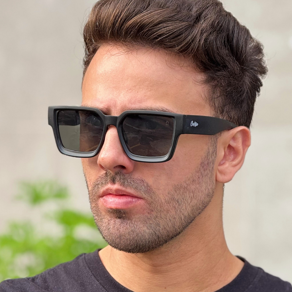 Óculos de Sol Quadrado Vintage Proteção uv400 Unissex - Sky