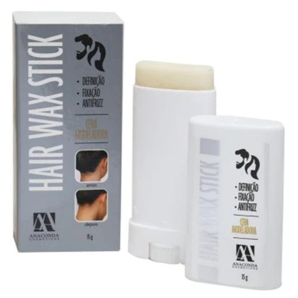 Cera Modeladora de Cabelos Anti Frizz Bastão Stick 15g | Shopee Brasil