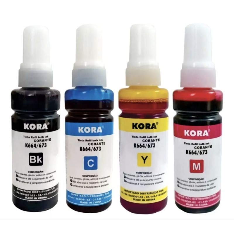 Refil Tinta Impressora Epson L120 L355 L375 L395 L495 L55 | Shopee Brasil