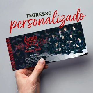 Ingresso colecionável personalizado - Stray Kids World Tour <dominATE> em Oferta na Shopee