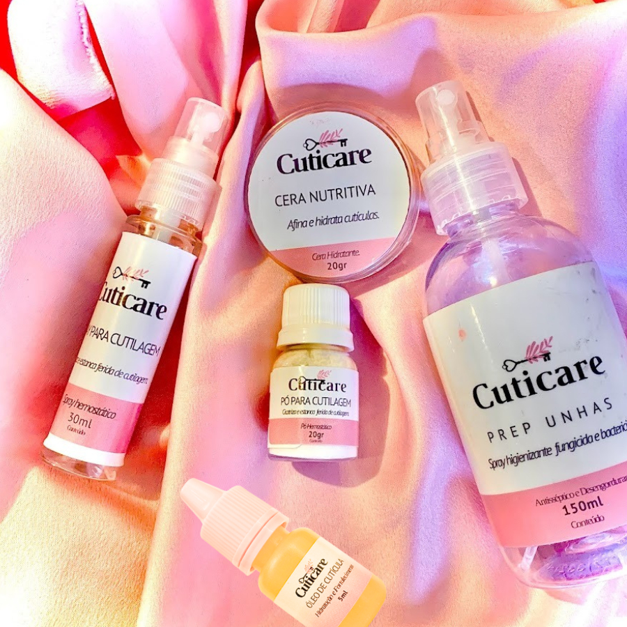 Kit manicure Cuticare (Spray hemostático + Cera de Cutícula + Prep para ...