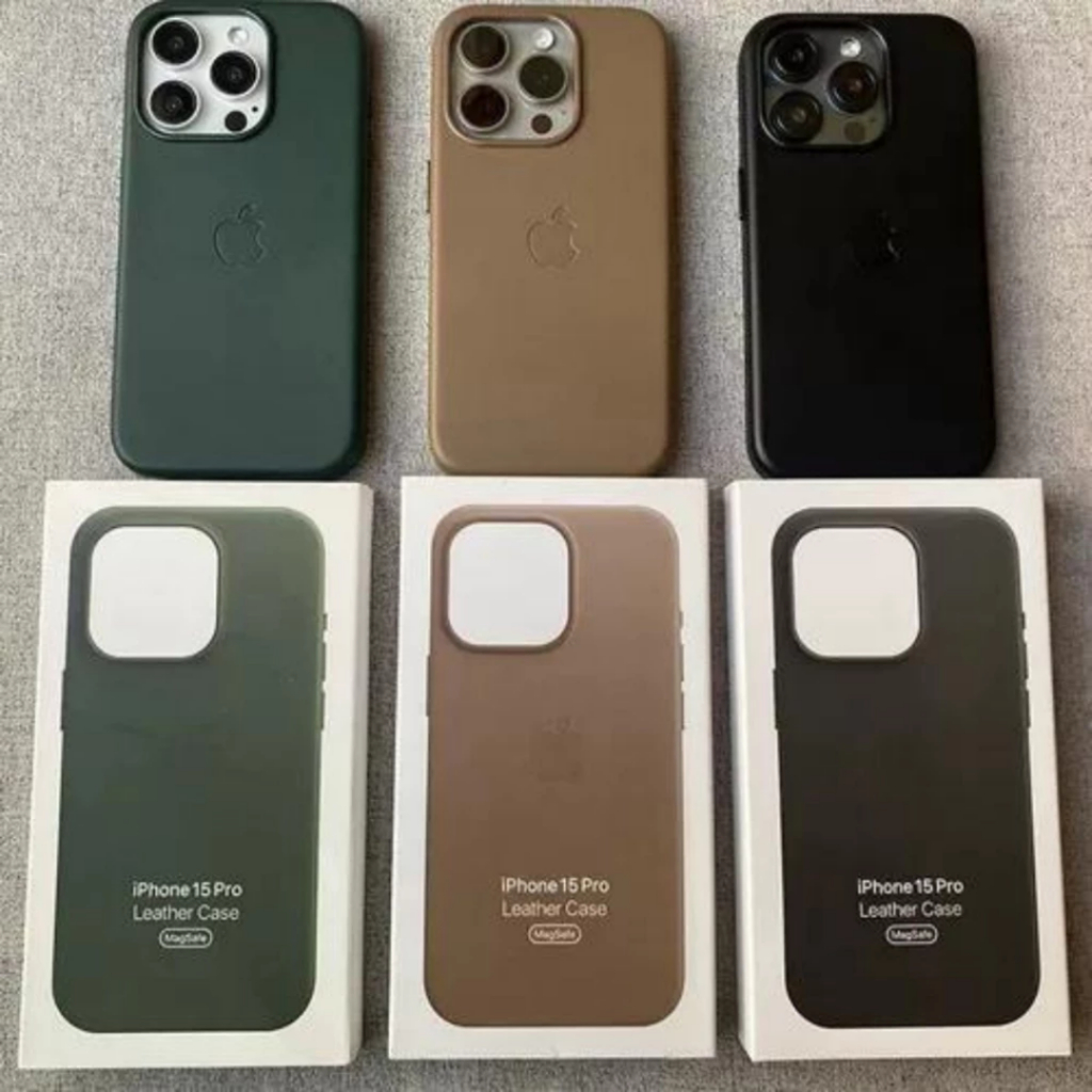 Nova Capa Magsafe De Couro Para IPhone 11 12 13 14 15 16 16 Pro Max Com Adsorção Magnética