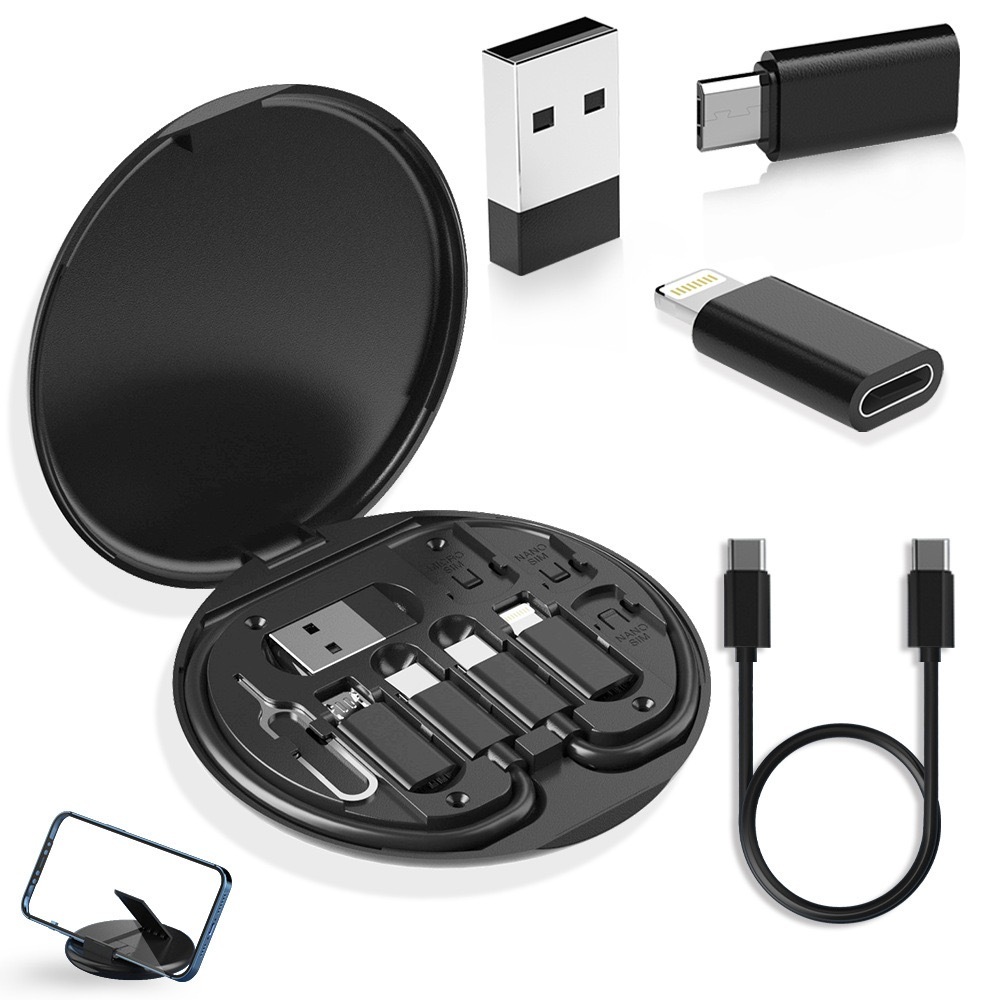 Conjunto de adaptador de cabo de carregamento múltiplo 6 em 1 USB C ...