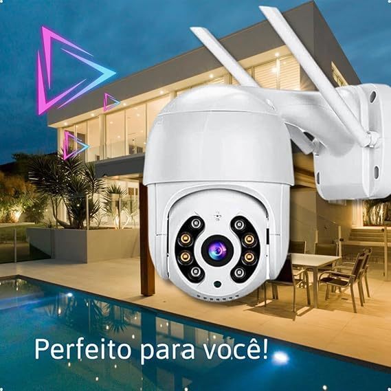 Wifi Hd 1080p A8 Câmera de Segurança, Câmera Ip Icsee Prova D'água Infravermelho Externa