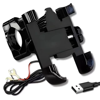 Suporte Moto com Carregador Firme Resistente ZL-MT-USB / Suporte Para Celular Bicicleta E Moto MM-ZXC em Oferta na Shopee
