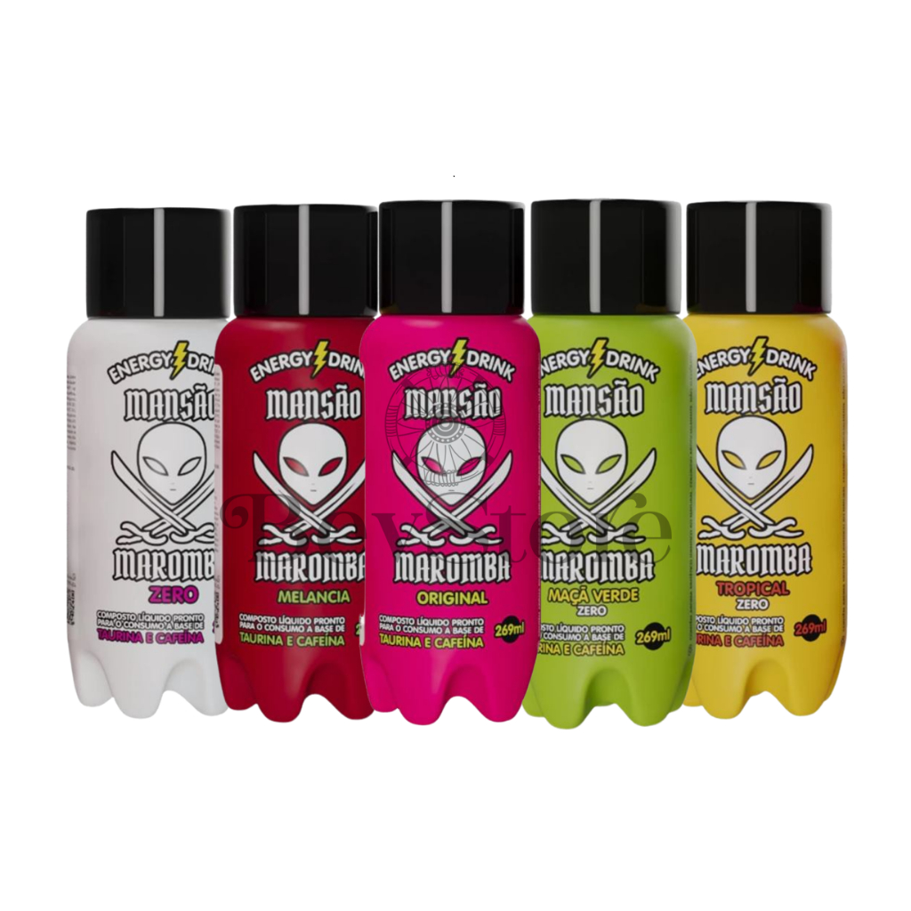 Energético Mansão Maromba Energy Drinks Sabores 269ml
