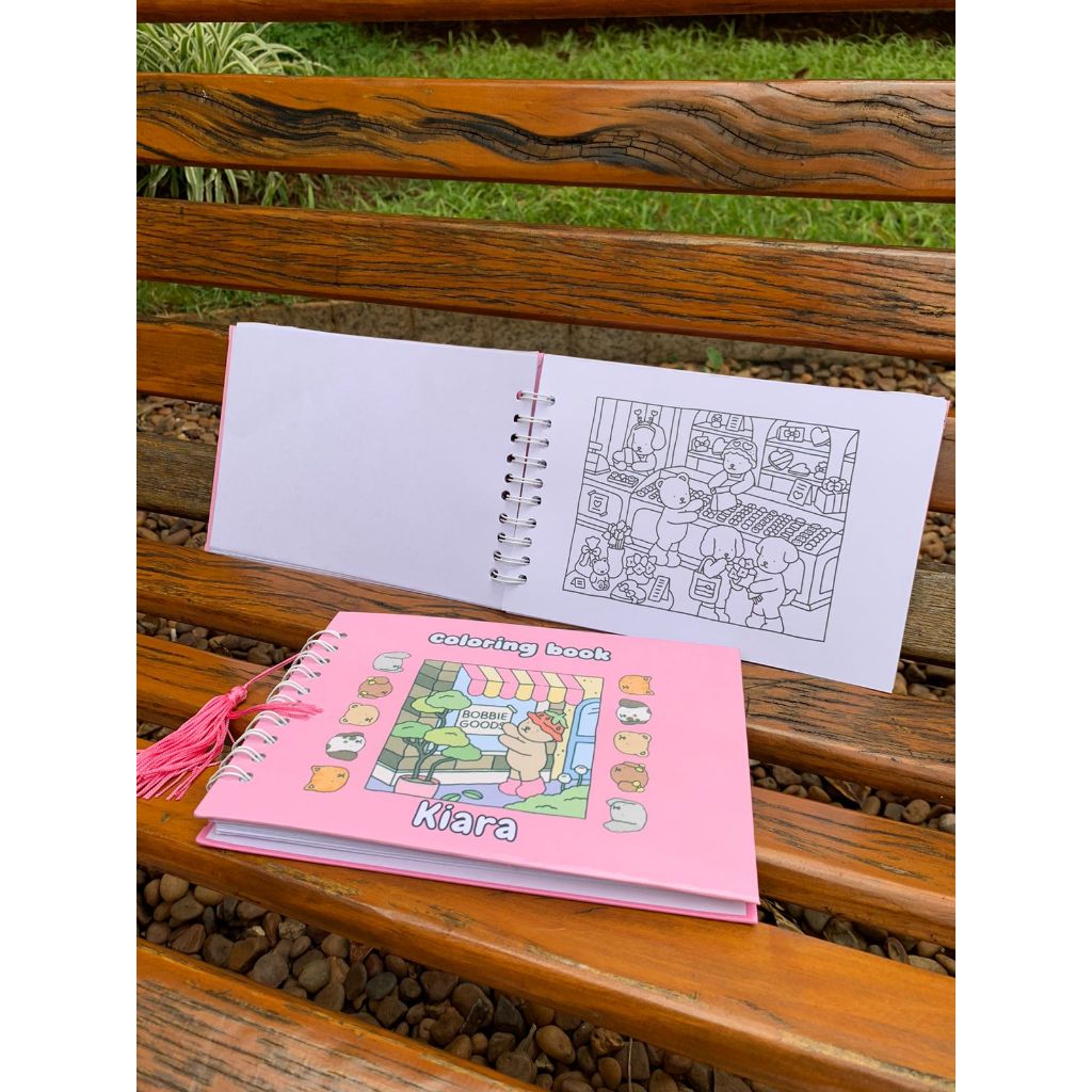LIVRO DE COLORIR BOBBIE GOODS CAPA DURA 50 A 100 FOLHAS | Shopee Brasil