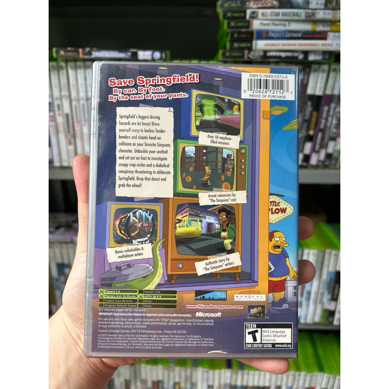 Jogo Simpsons Hit e Run Xbox Clássico | Shopee Brasil