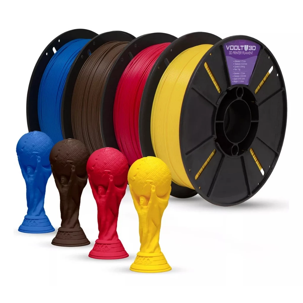 Filamento Impressão 3d Voolt3d Pla Velvet 1,75mm 1kg Várias Cores