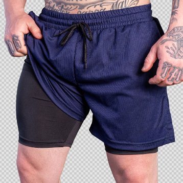 Bermuda 2x1 PLUS SIZE Tamanho NOBRE G1 G2 G3 Shorts Camada Dupla Com Compressão Para Academia