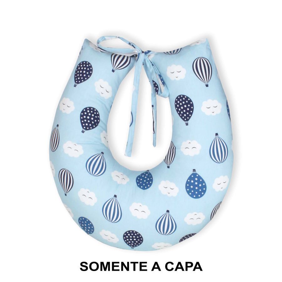 Capa Para Almofada De Amamentação Com Laço Zíper Macia 100% Algodão ...