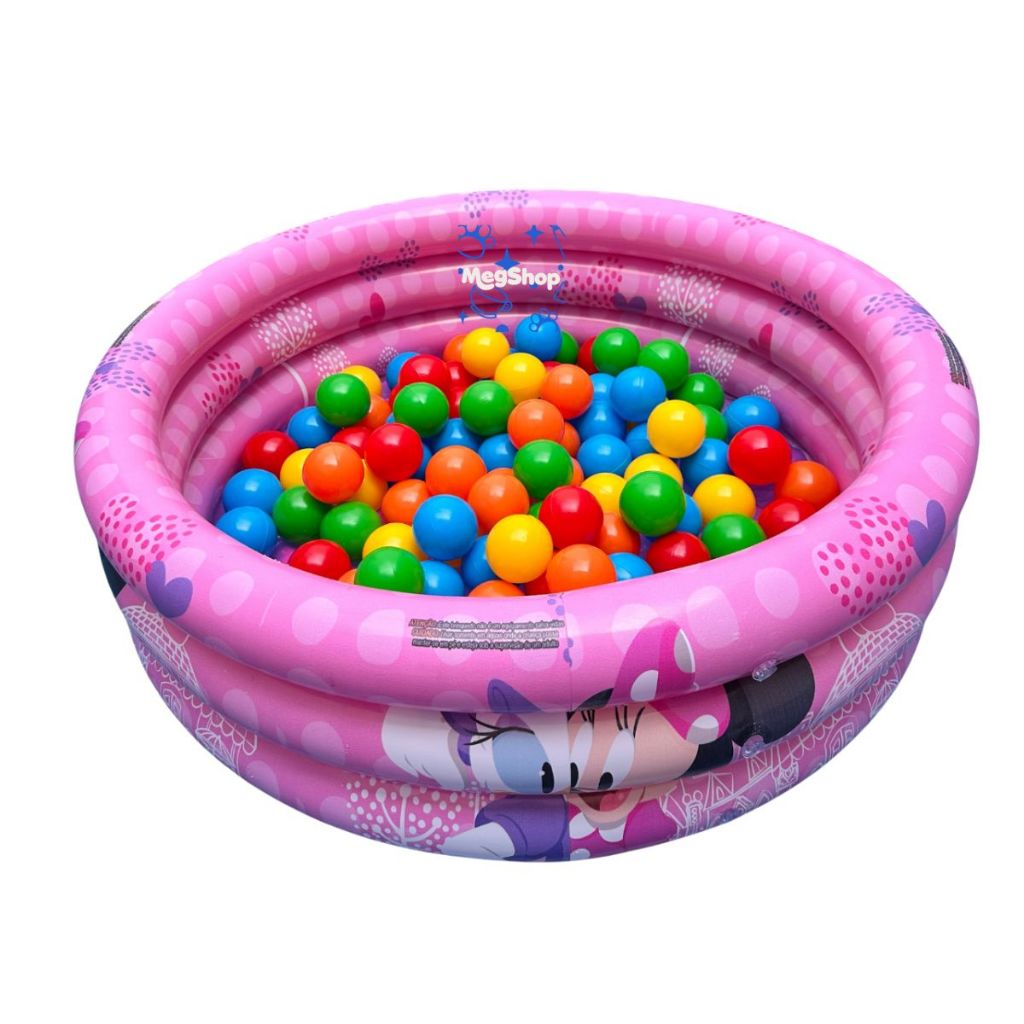 Piscina Infl Vel De Bolinhas Infantil Litros Menina Minie Shopee