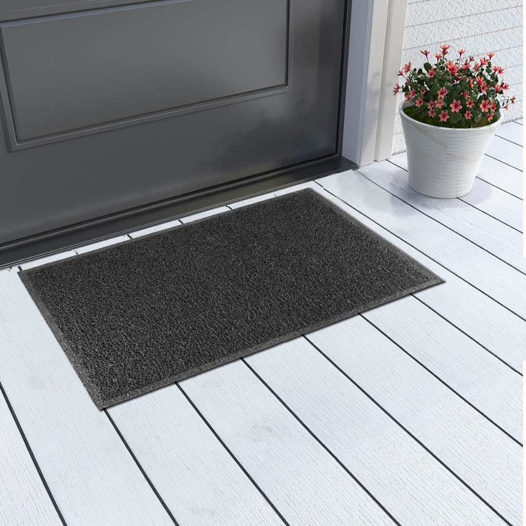 Tapete Capacho Porta de Entrada Vinil Preto 40 x 60cm Kapazi | Shopee ...