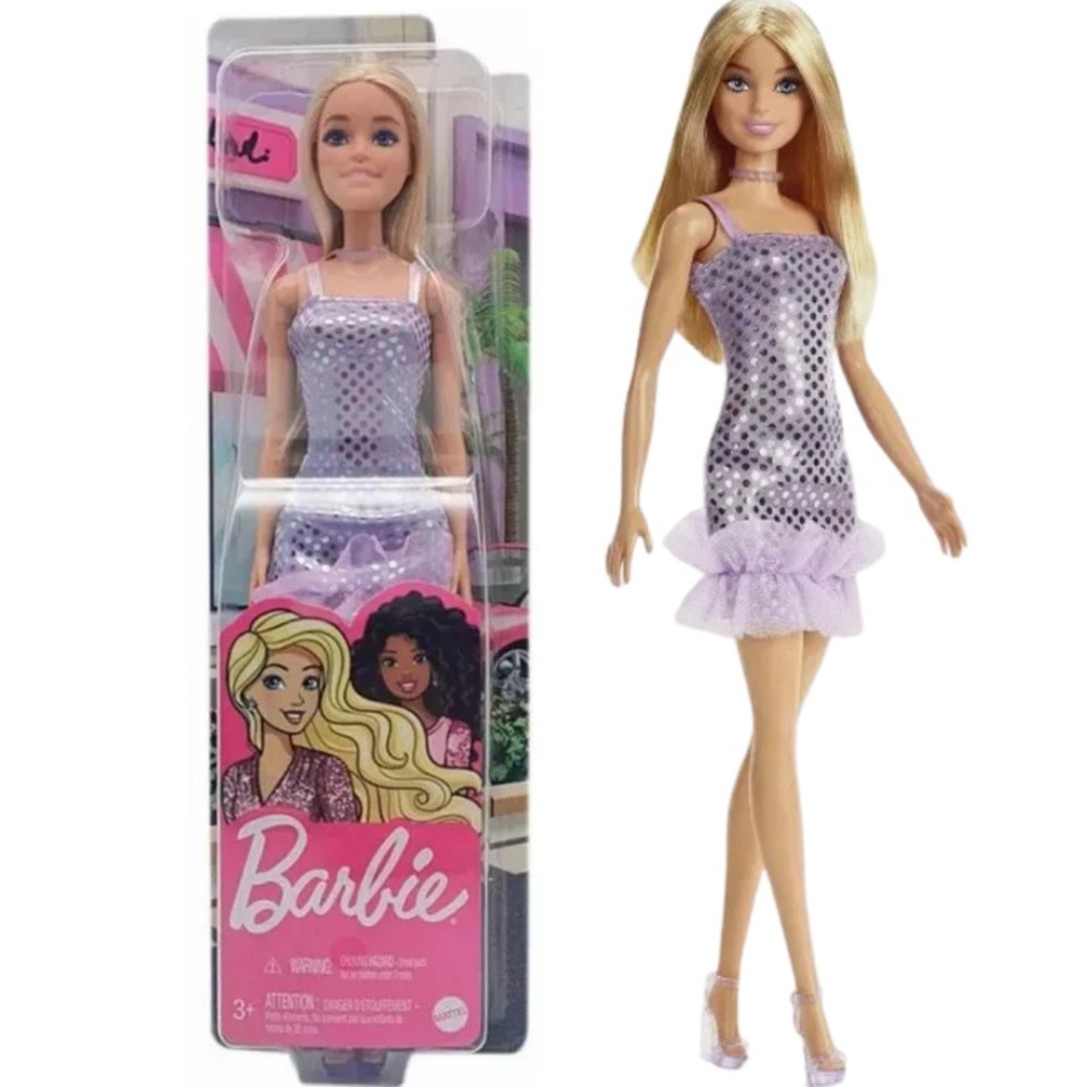 Boneca Barbie Vestido Glitter Glitz Loira HJR93 - Mattel T7580 | Shopee ...