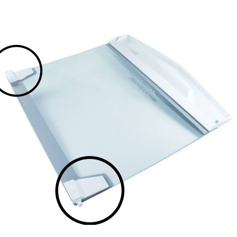 Suporte Dobradiças Tampa Maquina Brastemp Consul clear