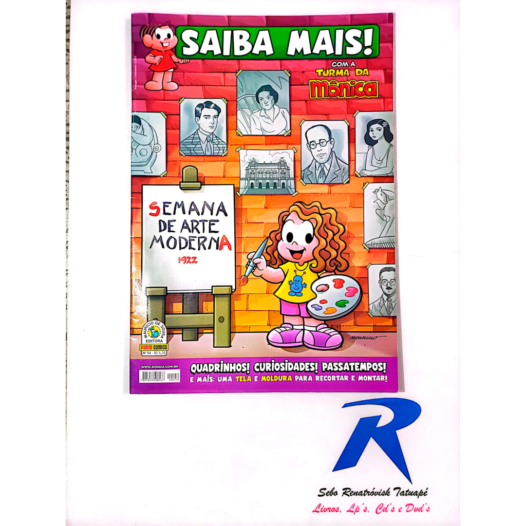 Saiba Mais Sobre a Semana da Arte Moderna 1922 Com a Turma da Mônica ...
