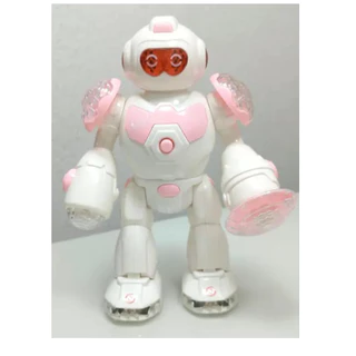 Brinquedo Robô Rosa Estelar Interativo Com Luzes E Sons - FUN GAME