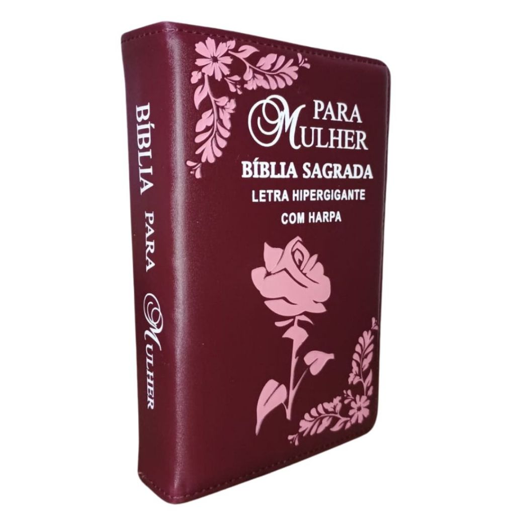 Bíblia Sagrada para Mulher com Letras Hiper Gigantes e Harpa - Palavras ...