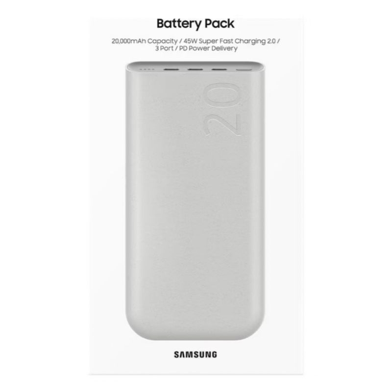 Bateria Carregador Portátil Samsung USB-C 20000mAh Super Rápido 45W ...