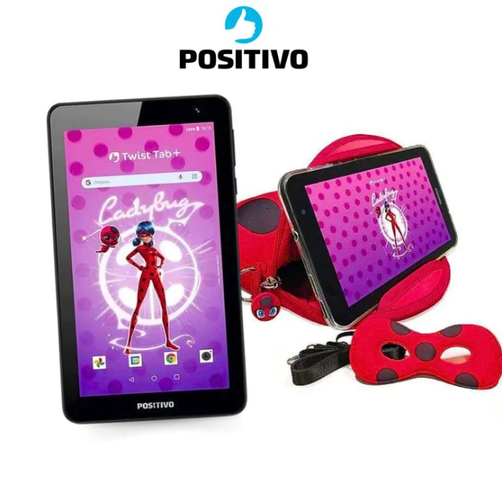 Tablet Twist Infantil Personagens Marvel Lady Bug, Homem Aranha ...
