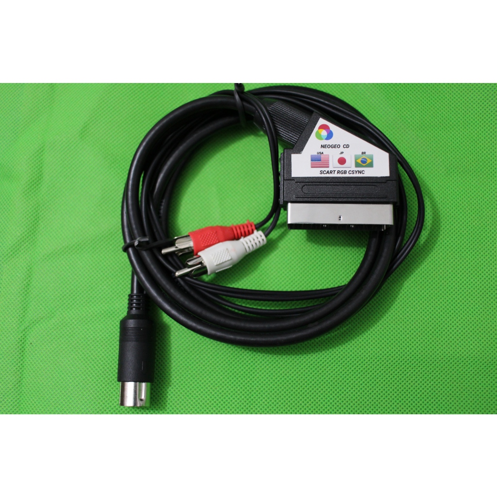 Cabo Scart rgb csync blindado com som stereo para Neo Geo CD | Shopee ...