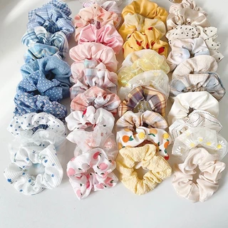 Promoção!!!!!!!!Kit 100 peças/Casual Elástico de Cabelo Feminino Simples com Laço em Oferta na Shopee