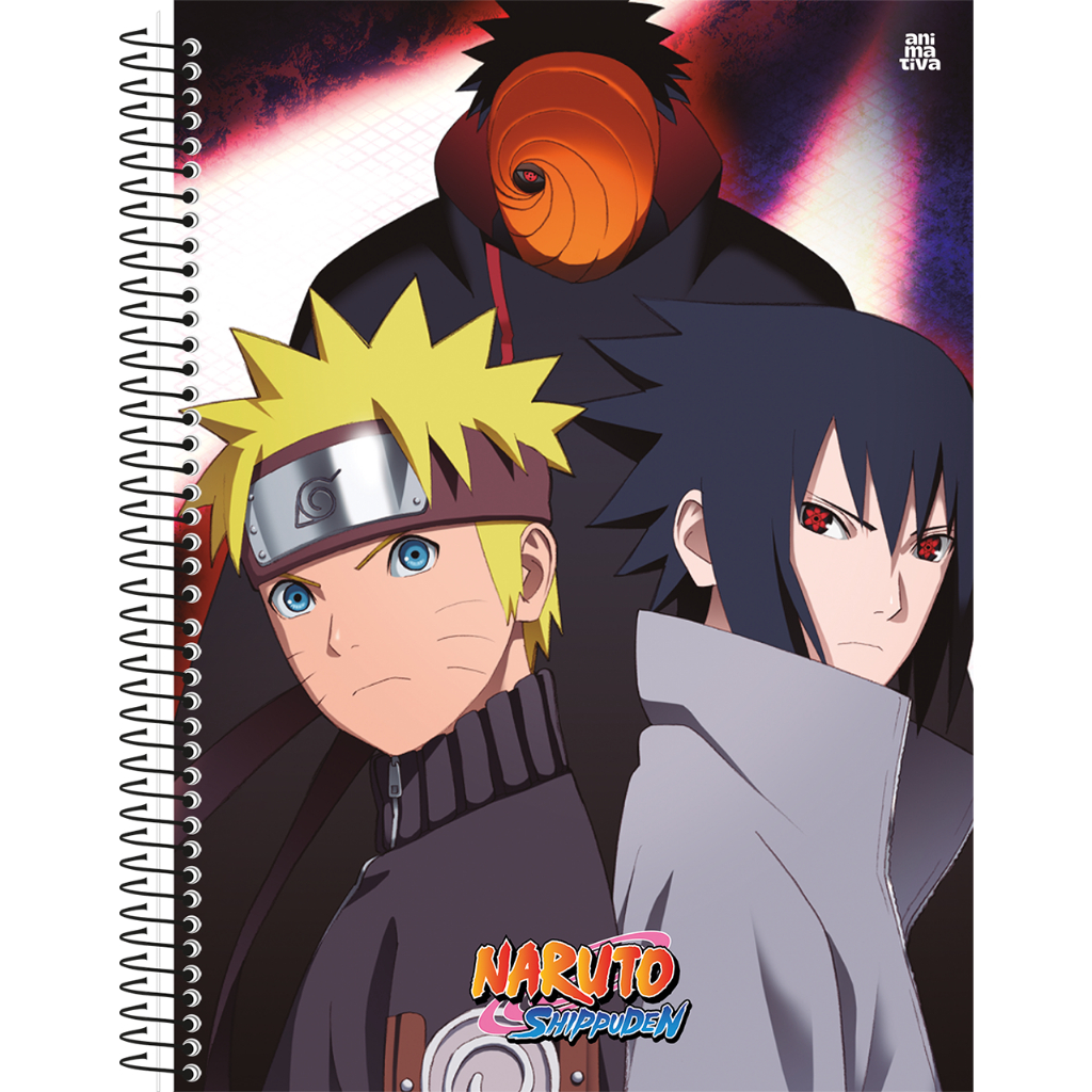 Caderno Universitário 10x1 160fls C.D. 10 Matéria Naruto - 01 unid