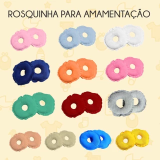 Kit 3 pares de Rosquinhas De Peito Amamentação Lavável Macia Algodão Menino e Menina