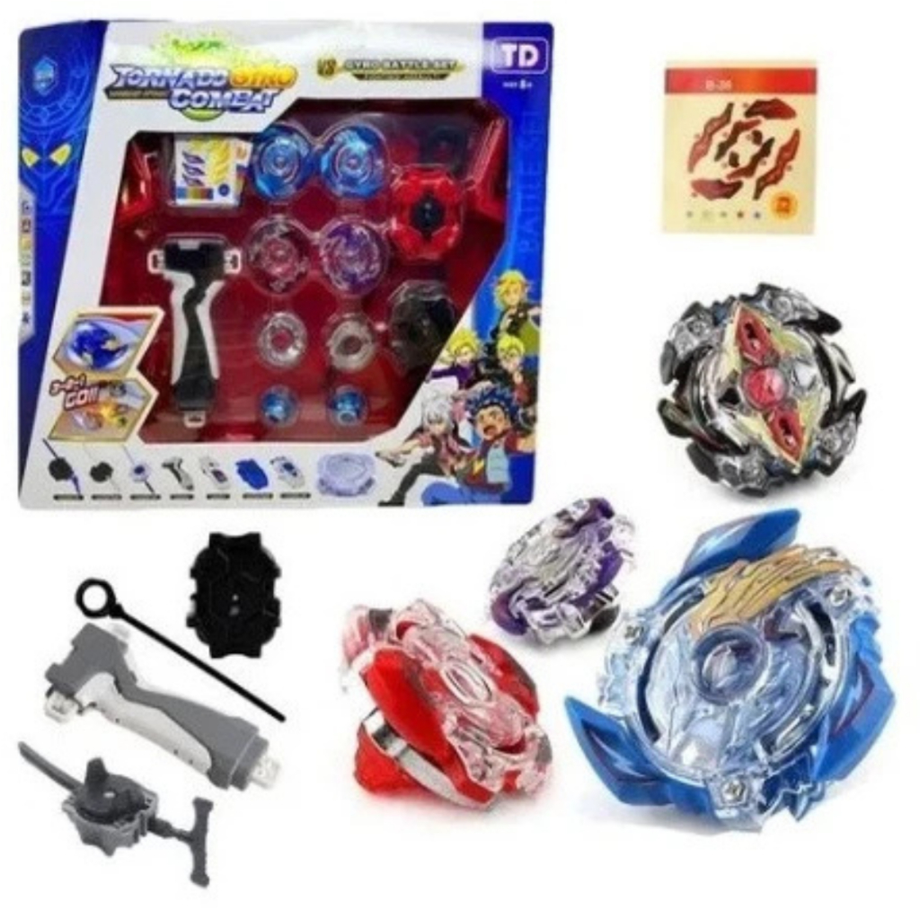 Beyblade com Arena Grande Kit Com 2 Lançador e Arena de Batalha ...