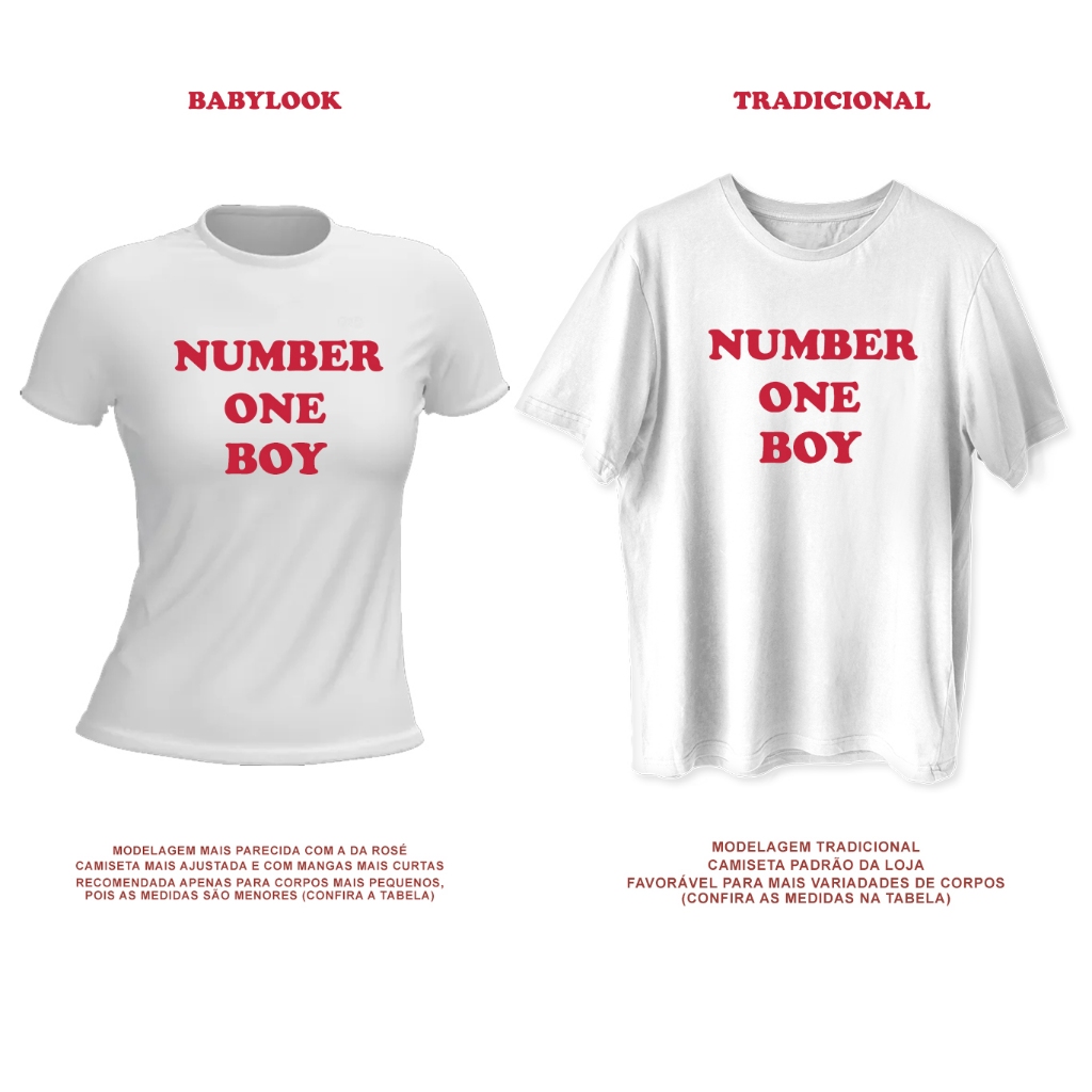REPRODUÇÃO] Camiseta Unissex 'Number One Girl' ROSÉ Blackpink