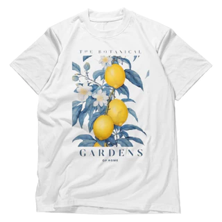 Camiseta Feminina Algodão Estampas Tropicais Moda Verão Rio Limão Amalfi em Oferta na Shopee