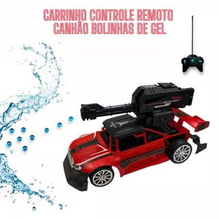 Carrinho Speed Racing de Controle Remoto Canhão Atirador de bolinhas de gel com 1.000 bolinhas