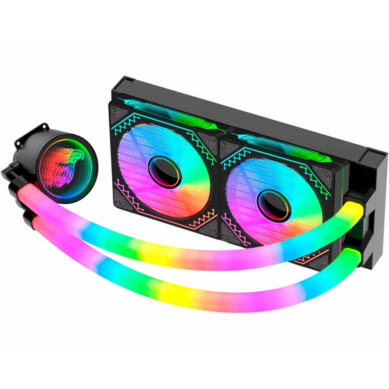 WaterCooler K-mex WAC9 240mm Intel/AMD Led PWM ARGB Rainbow