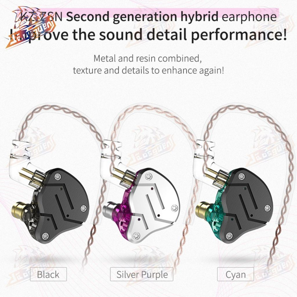 Fone de ouvido in-ear gamer KZ Audio ZSN/ Pro/Pro X/Pro 2 Standard
