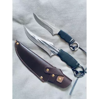 Kit 2 Faca Pesca Sobrevivência Luatek AF67