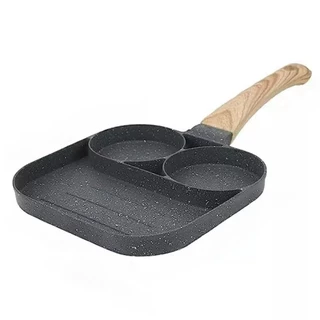 Frigideira Multifuncional 3 em 1 Antiaderente Para Carne Frita Ovos Carne Lanche Hamburgue