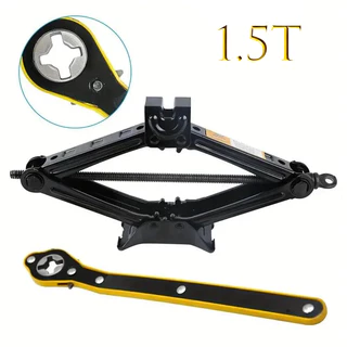 Macaco Automotivo Modelo Sanfona 1.5 Toneladas Com Chave Catraca para Macaco em Oferta na Shopee