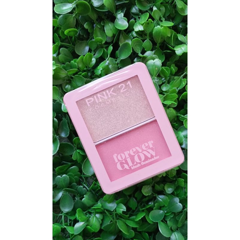 Blush e Iluminador Forever Glow Pink 21 | Shopee Brasil
