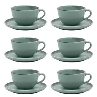 Xícara De Chá Café Com Pires 200ml Flat Pacífico 6 Unidades Oxford em Oferta na Shopee