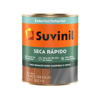 Tinta Esmalte Brilhante, Acetinado e Fosco Branco Neve Seca Rapido Suvinil 900ml