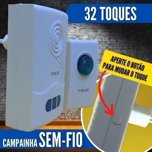 Campainha De Led Sem Fio Residencial Shopee Brasil