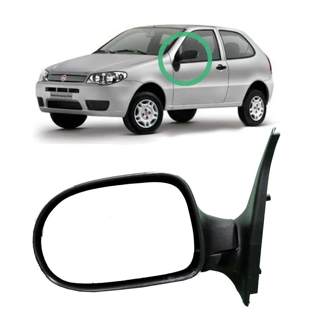Retrovisor Fiat Palio Fire Economy Portas Sem Controle Lado Esquerdo ...