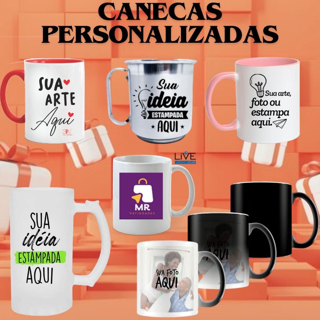 CANECAS PERSONALIZADAS SUA ARTE AQUI!