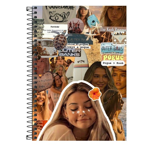 Caderno Personalizado OUTER BANKS OBX - 1, 10 e 20 matérias | Shopee Brasil