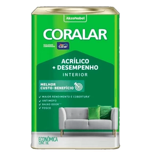 Tinta acrilica + desempenho Coralar lata 18 litros - Coral