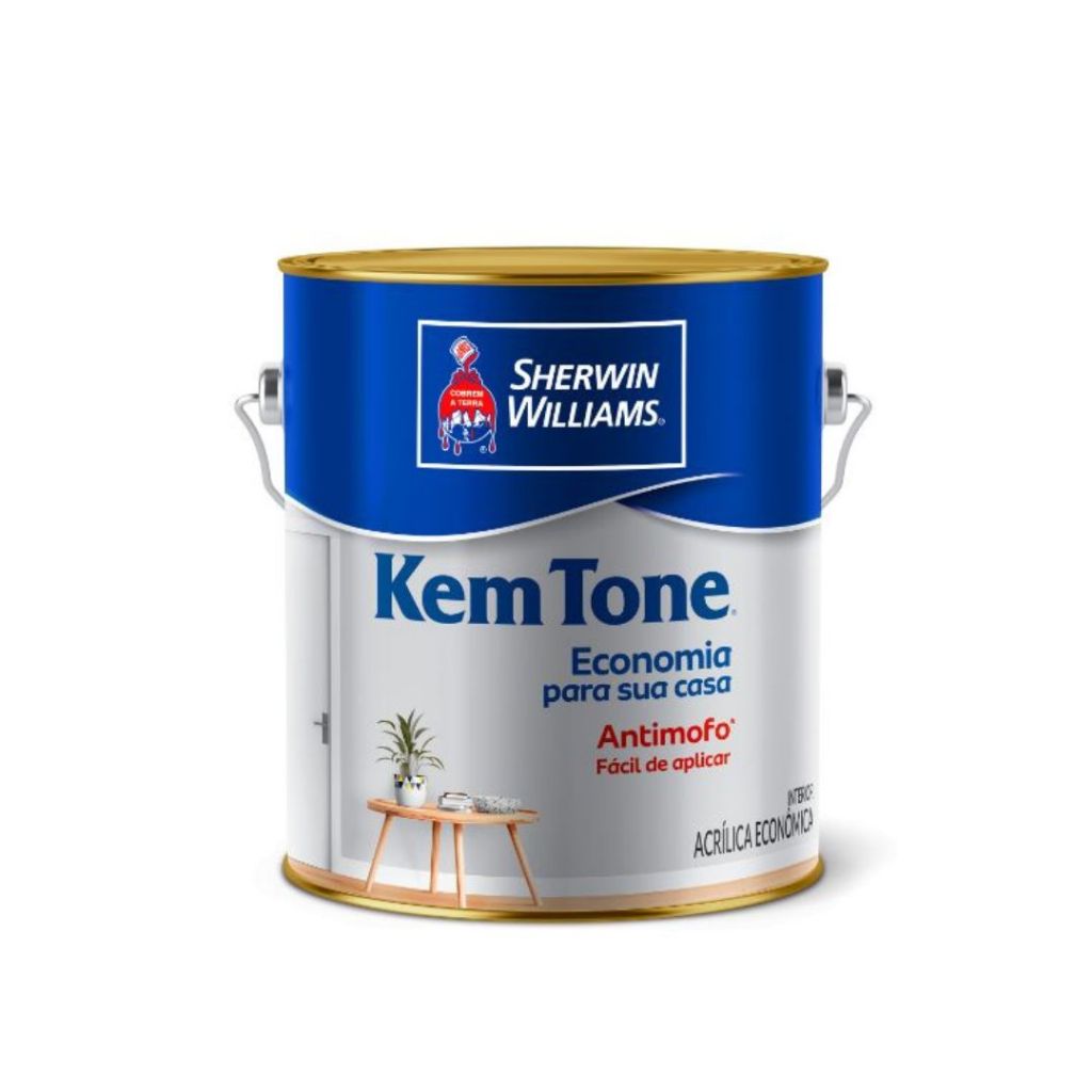 Tinta Kemtone Interior Acrílica Econômica 3,6 Litros Sherwin Williams ...
