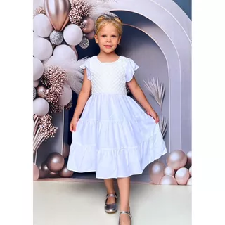 Vestido Infantil Festa Luxo Formatura Natal Batizado Aniversário Várias Cores